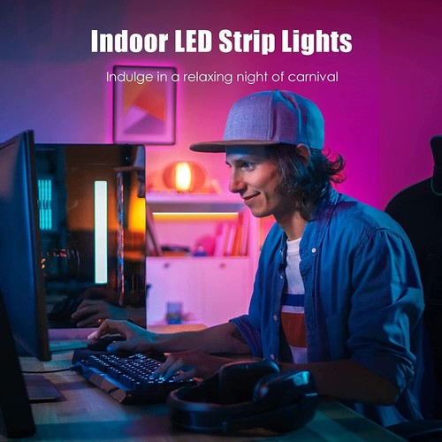 32ft Flexible 3528 RGB 600LEDS SMD Strip Light Remote Fairy Lights Room TV Party - Picture 8 of 13