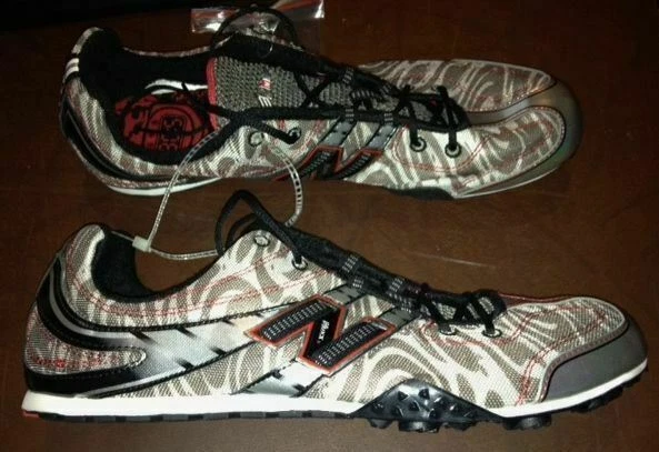 NEW BALANCE 506 MD MD506BR Grey Black Red Track Field Spikes Shoes NEW Mens 12 - Image 2 of 4