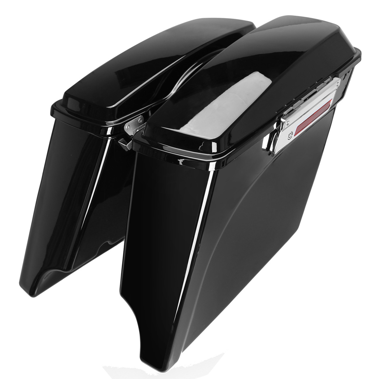Stretched Extended Hard Saddle Bags For 199313 Harley Street Glide