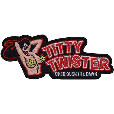 Aufnäher: TITTY TWISTER Biker lustiger Aufbügler/Patch/Bügelbild/Applikation