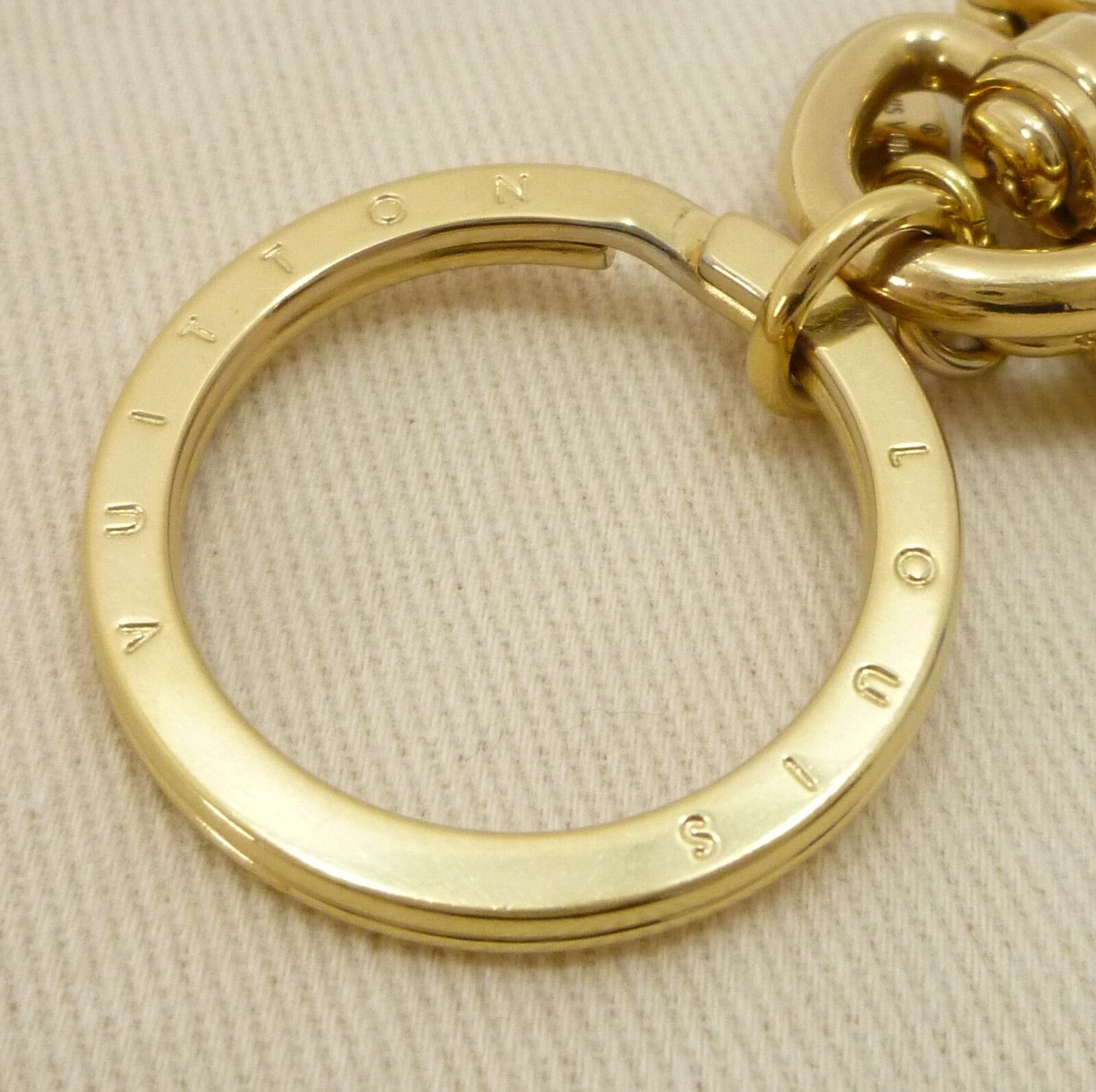 Authentic LOUIS VUITTON LV Facettes Key Holder Bag Charm Authentic LOUIS VUITTON LV Facettes Key Holder Bag Charm