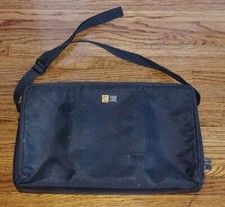 Vintage Case Logic Black Zippered Cassette Carry Storage Case - Holds 30