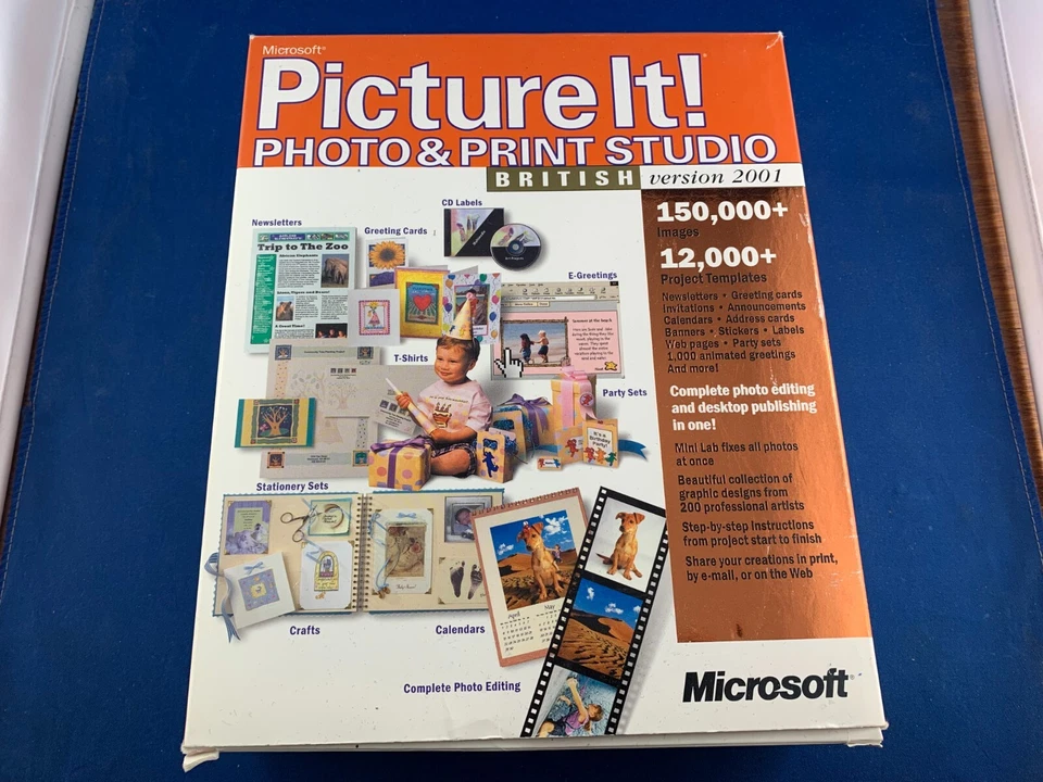 Microsoft Picture It! Photo Studio British Version 2001 Photo Editing Software - Image 2 of 4
