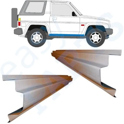 DAIHATSU FOURTRAK ROCKY 1985-1993 2x Tôle de Réparation de Seuil / Paire - Photo 1/2