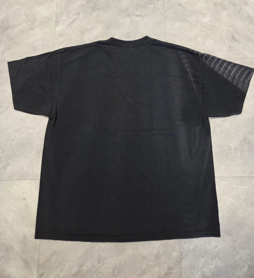 Vintage Y2K "You Need a Meeting" Blurry Spell Out Faded Drug Rehab T-shirt XL - Image 4 of 4