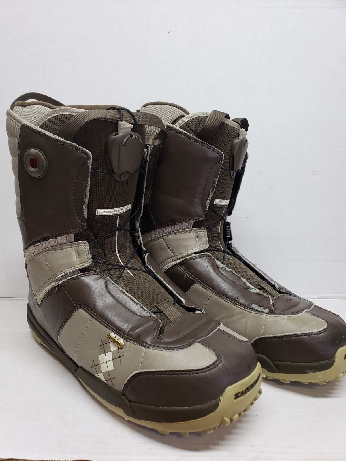 Stivali da snowboard Salomon Brigade Speed Lace usati taglia US 12 5 uomo