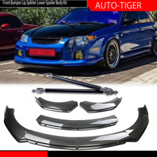 For Mazda Protege Carbon Fiber Style Front Bumper Lip Spoiler Strut Rods