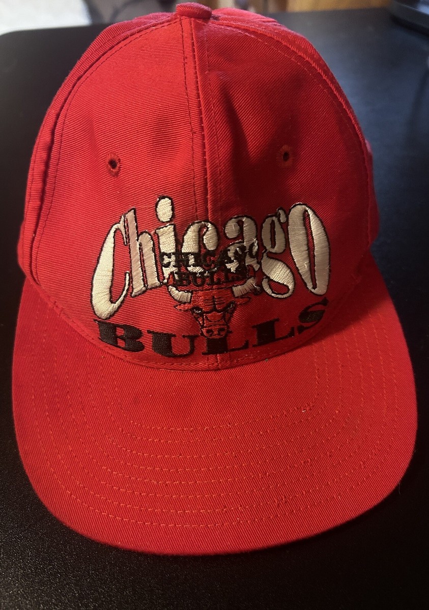 Vintage 90s Chicago Bulls The Game Snapback Hat NBA Basketball