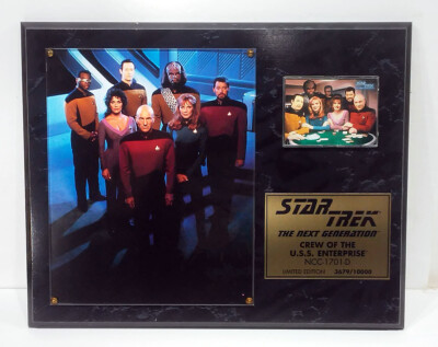 STAR TREK NEXT GENERATION -- The Crew of The Enterprise Limited Edition Plaque