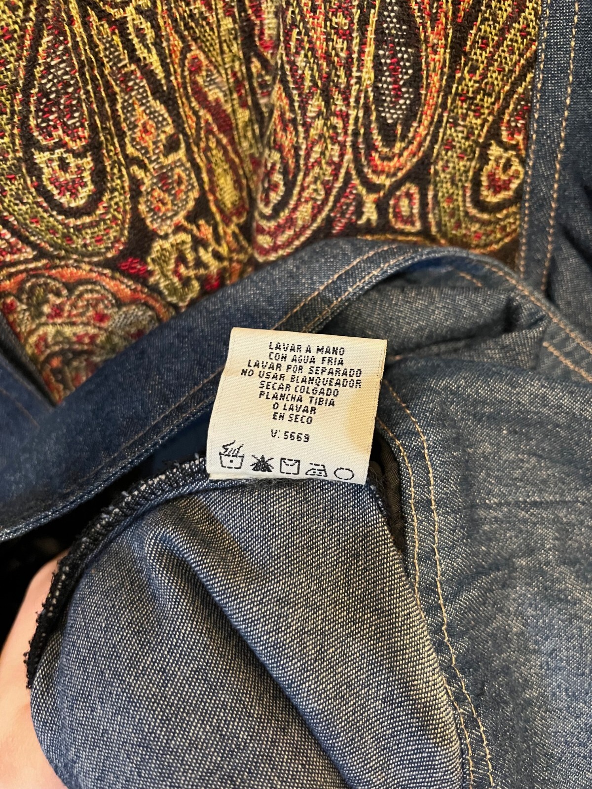 White Stag Plus Size Patchwork Denim Jacket 16W -… - image 10