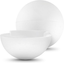 1 x Pallina polistirolo grande diametro 20 cm pallina bianca palla da decorare