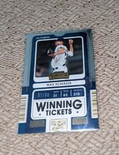 2021 MAX SCHERZER PANINI CONTENDERS WINNING TICKETS GOLD INSERT /99 (DODGERS)