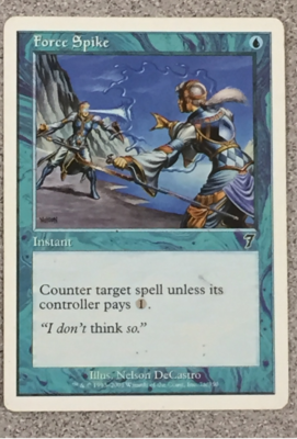 MTG - FORCE SPIKE 1X CORE SET 7TH EDITION - COMMON - INSTANT - LP
