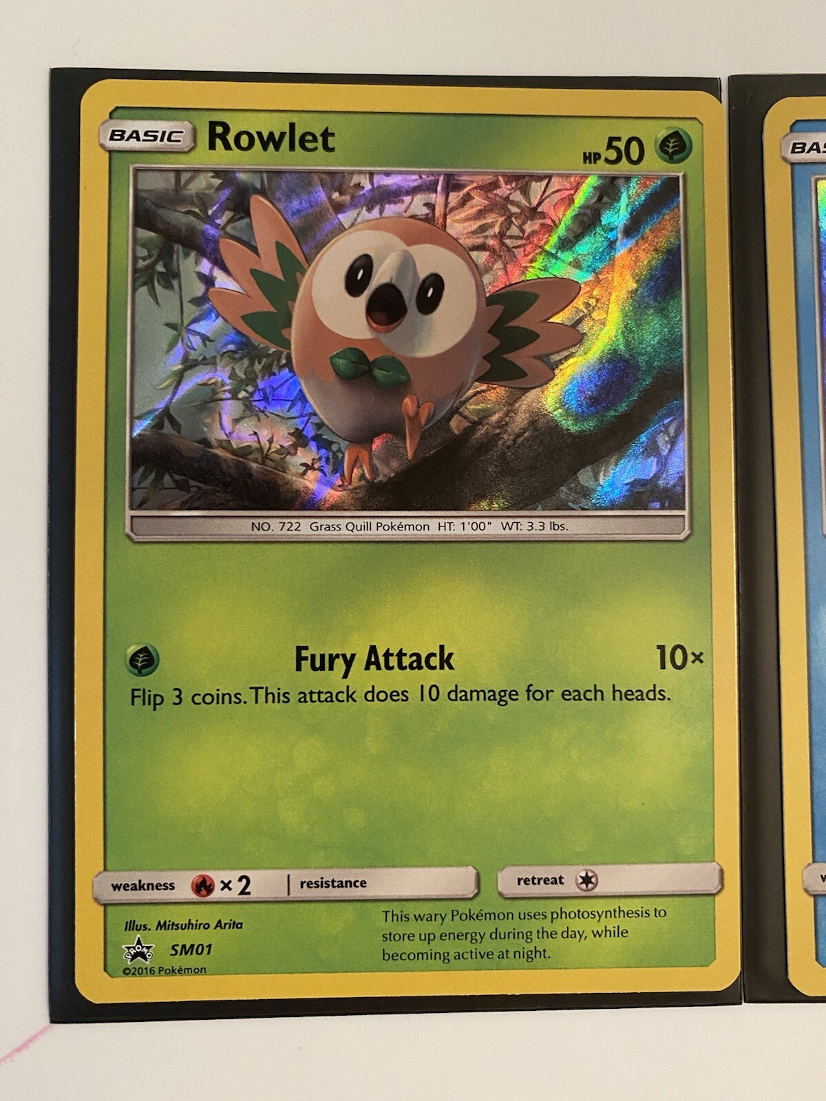 Pokemon Cards(3) Gen 7 Holo Starters: Rowlet SM01, Popplio SM03, Litten  24/149 | eBay