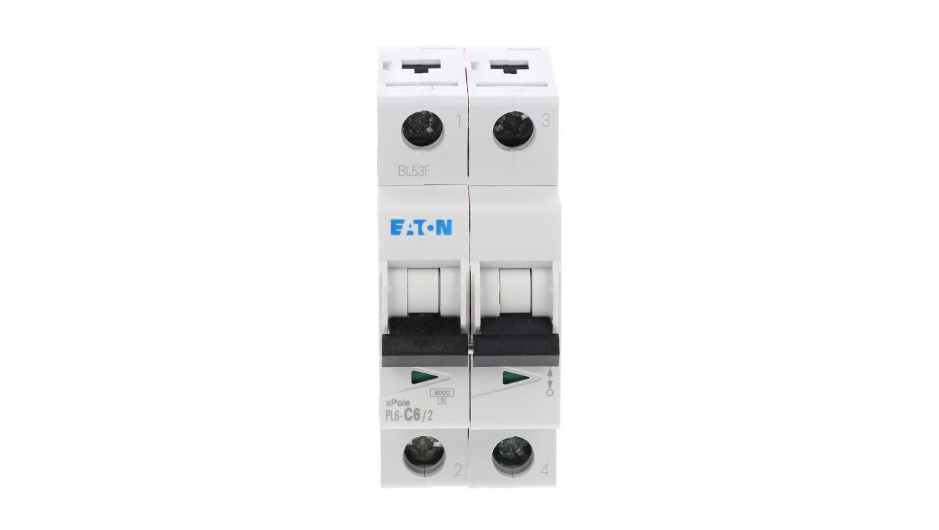 Circuit breaker 2P C 6A 6kA AC PL6-C6/2 286564 /T2UK