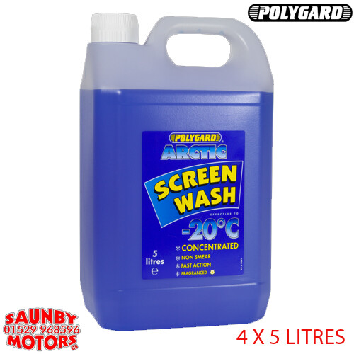 Polygard Arctic Screenwash  -20C X4 5 LITRES   Blue MIS18210