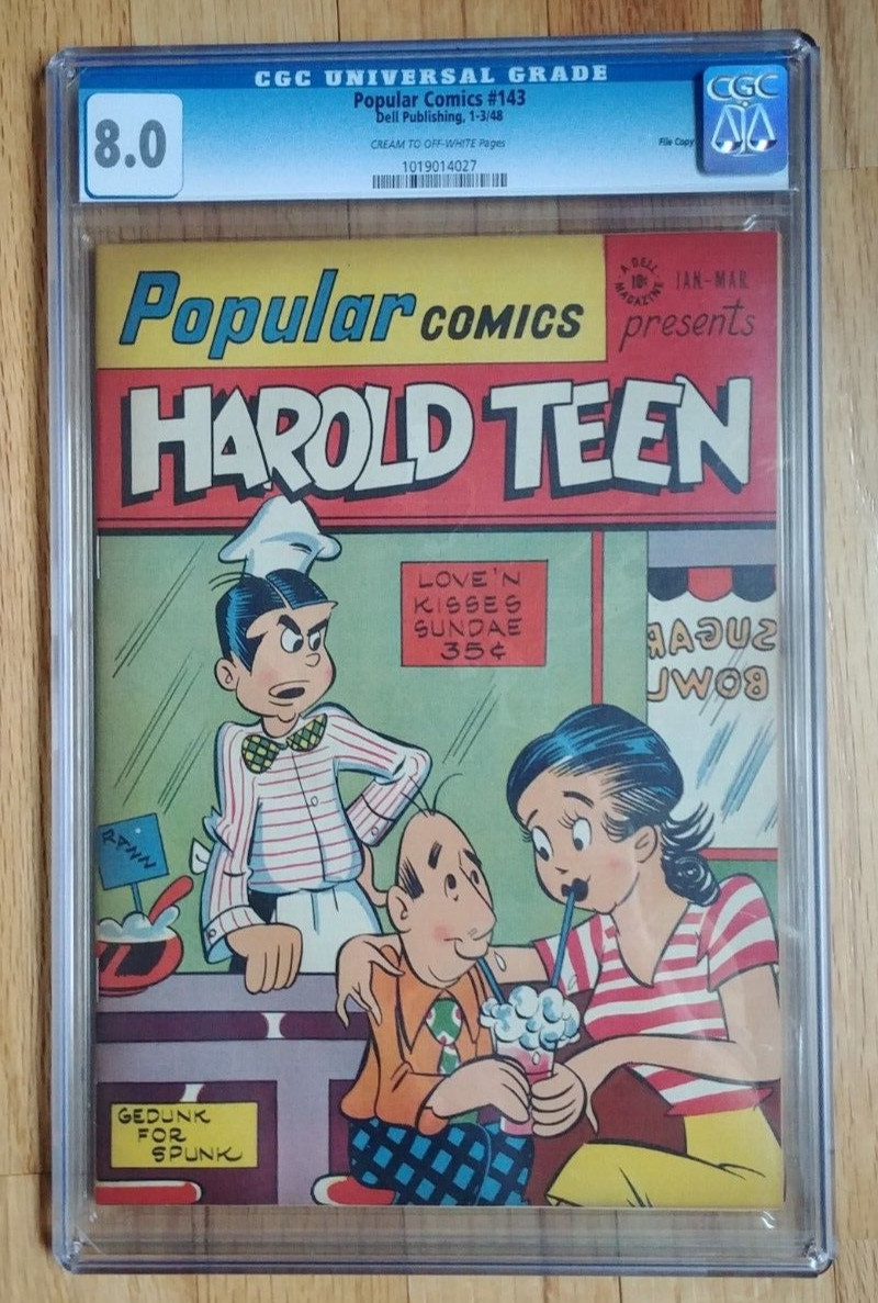 Popular Comics #143 CGC 8.0 Cream to Off White Pages File Copy 2nd Highest Grade