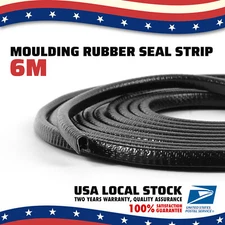 Car Door Edge Guards Edge Trim Rubber Seal Protector Rubber for Truck SUV 6M
