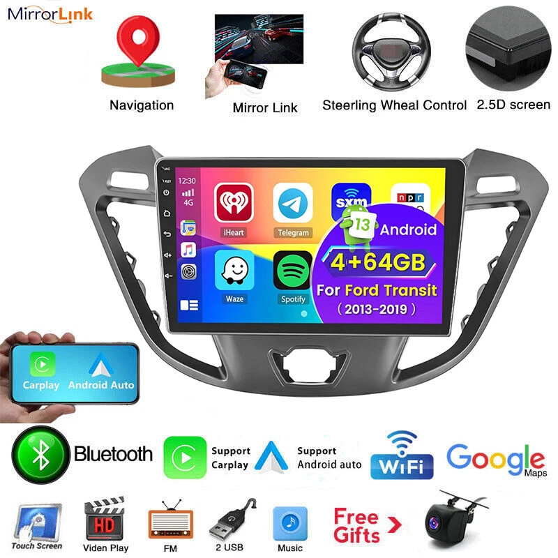 Für Ford Tourneo Custom 2013-2018 4+64GB Android 13 Autoradio GPS Navi WIFI RDS  - Bild 2 von 4