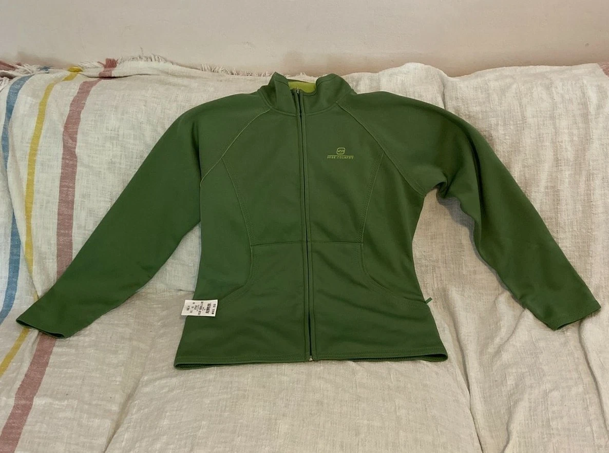 Free country top green jacket