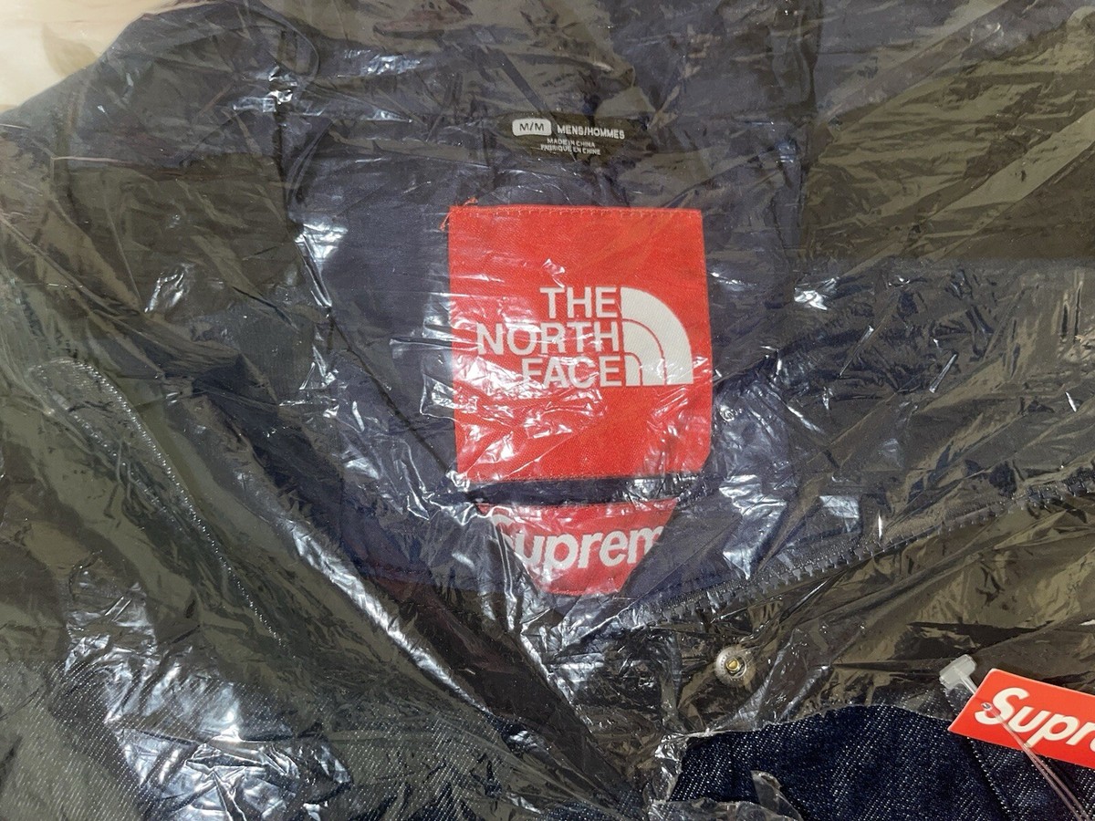 Supreme x The North Face Denim Dot Shot Jacket Indigo SS15 Supreme x The North Face Denim Dot Shot Jacket Indigo SS15