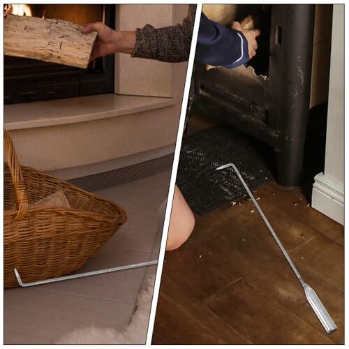 Fire Poker, 13in Steel Household Fireplace Poker for Fire Pit, Heavy Duty - Bild 6 von 6