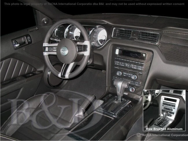 Dash Trim Kit for FORD MUSTANG 10 11 12 13 14 carbon fiber wood