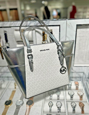 Michael Kors Ladies Charlotte Large Purse Handbag Tote Shoulder