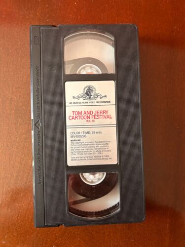 TOM & JERRY CARTOON FESTIVAL VOLUME III VHS MGM BIG BOX NOT A RENTAL RARE - Picture 6 of 8
