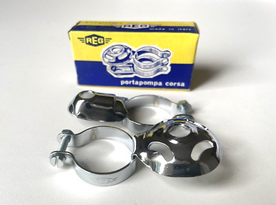 *NOS Vintage 1970er REG Italy Stahlpumpenhalter Clips (2er Set)*