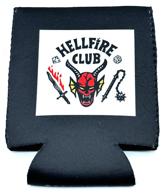 Trump 2024...HellFire Club ...Can Koozie + 5 Trump Car/Truck Stickers