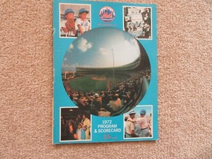 1972 New York Met's Vintage Program and Scorecard Unscored - Rare - EX/NRMT