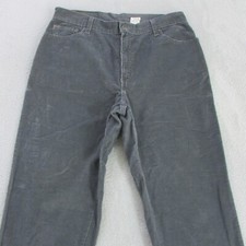 Vintage Levis Pants Student Size 14 L30 Grey Relaxed Taper Corduroy 550