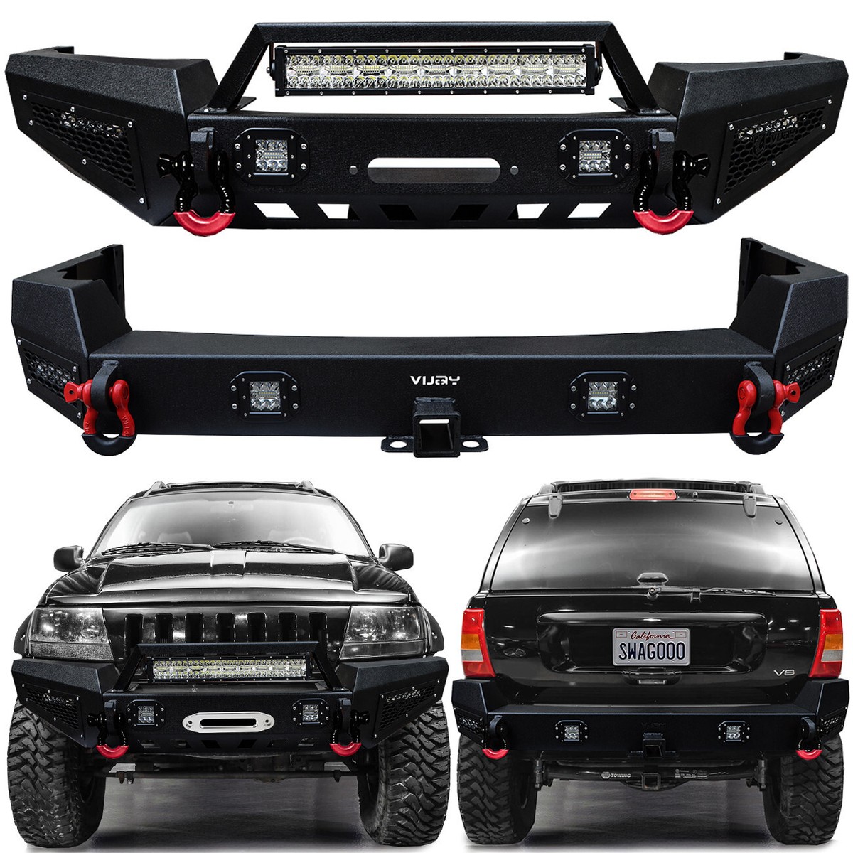 Vijay Fit 1999-2004 2nd Gen Grand Cherokee WJ Front and Rear