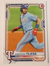 2021 Bowman ANDERSON TEJADA Base RC Rookie Card #33 Texas Rangers
