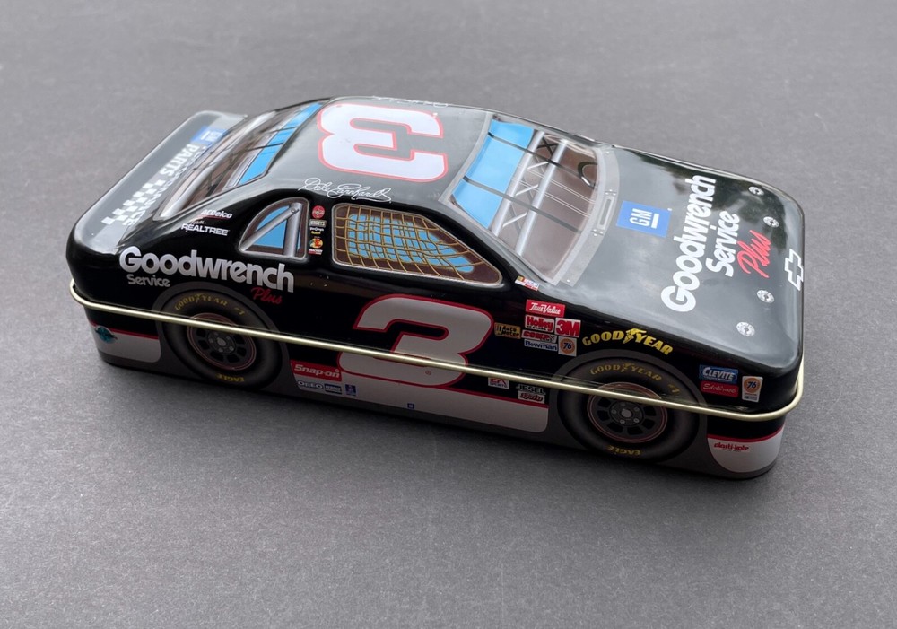Dale Earnhardt #3 Nascar Chevrolet Race Car Collector Metal Tin Goodwrench tin
