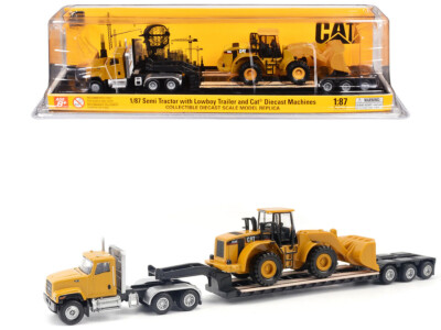 Diecast Masters CAT Caterpillar CT681 Day Cab & 950G Wheel Loader