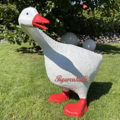 Gans Figur Statue Skulptur lebensgroß Bauernhof Tierfigur Aufsteller Deko neu