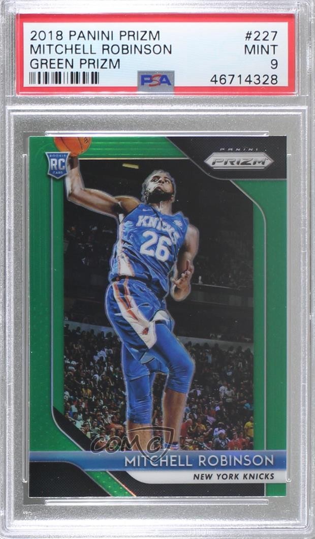 2018-19 Panini Prizm Green Prizm Mitchell Robinson #227 PSA 9 MINT 00e8