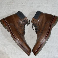 Johnston & Murphy 1850 Men’s Ankle Boots Size 11.5 M Brown Leather Going Out Fun