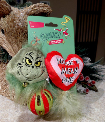 DR. SEUSS HOW THE GRINCH STOLE CHRISTMAS NEW 2025 CAT TOY SET OF 3 PET CATNIP