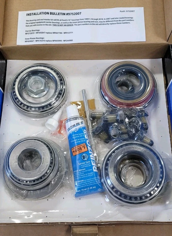 KIT DE INSTALACIÓN MAESTRO - RODAMIENTOS ESTÁNDAR - SE ADAPTA A MODELOS FORD 9.75" - MEDIADOS DE 99 A 2010 Foto 3 de 4