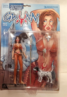 SNOWMAN:Gwynn & Hund Action Figur aus dem Jahr 1998 von Rendition - neuware, OVP