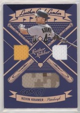 2019 Panini Leather & Lumber and Triple Relics Blue Kevin Kramer Rookie RC 0a4r