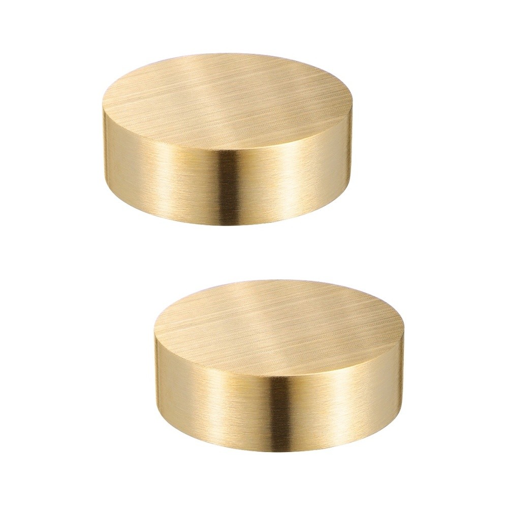 2 Pack Brass Block Paperweight Gifts Weights Minimalist Calligraphy Accessory