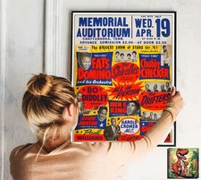 Fats Domino Bo Diddley 1961: Live Konzert Tour Repro Poster - 30"x24"