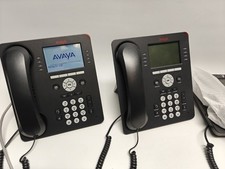 Lot Of 4 Avaya 9608G 8-Line Gigabit IP Phone PN: 700505424 W/ Stand