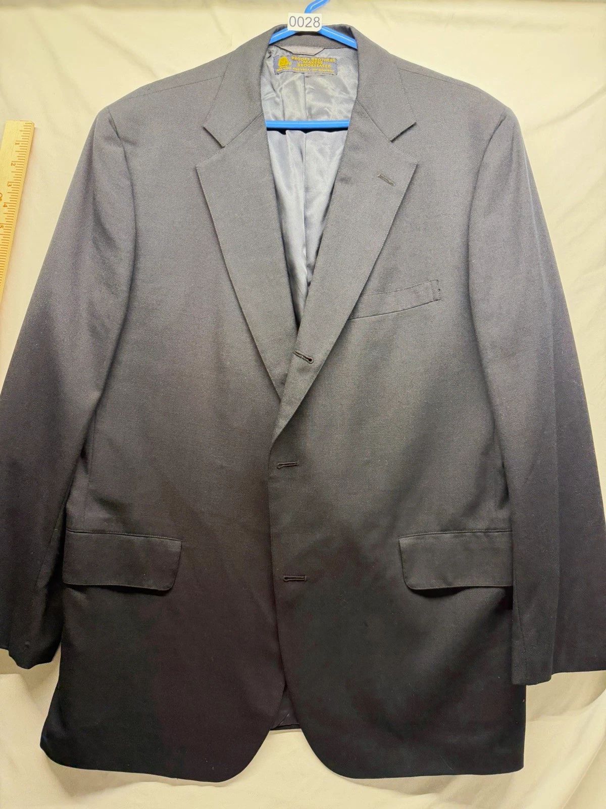 Brooks Brothers Makers Brooksease Gray Wool Blazer Notch Button Lined USA - product detail image 1