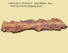 Sitka Willow Burl  DIY  River Table  Live Edge Slab  WIL24-2614