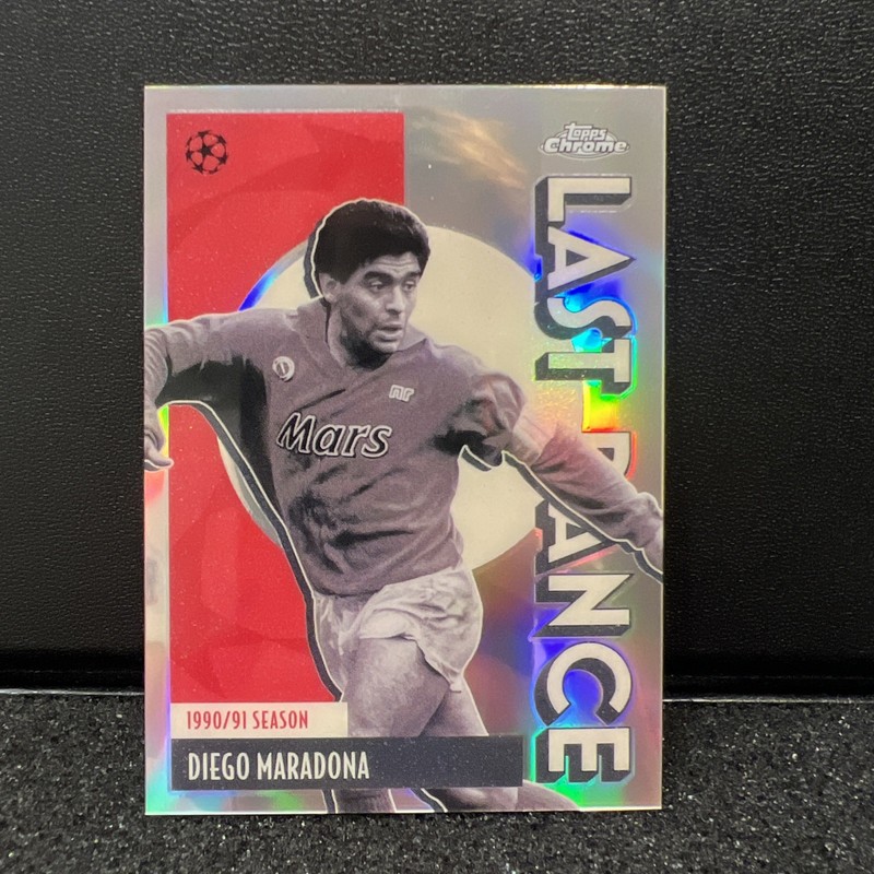 2025-26 Topps Chrome UEFA LAST DANCE REFRACTOR #LD-10 Diego Maradona